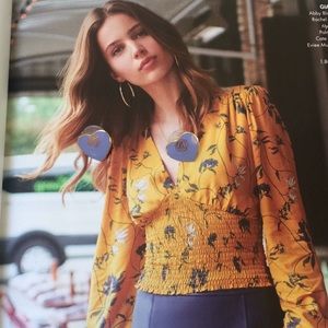 Vintage Shye 14 k Gold filled enamel earrings